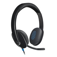 Logitech H540 USB Headset with Noise-Cancelling Mic and On Ear Controls Logitech H540 USB Headset with Noise-Cancelling Mic and On Ear Controls